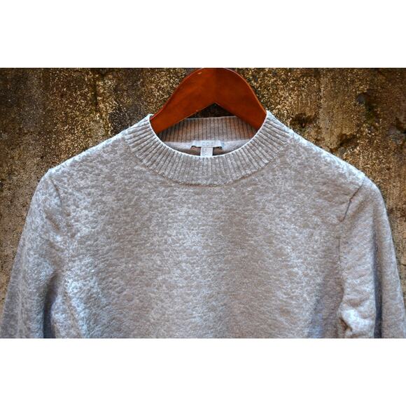 COS Textured Gray Crewneck Sweater Size Small - Picture 2 of 4